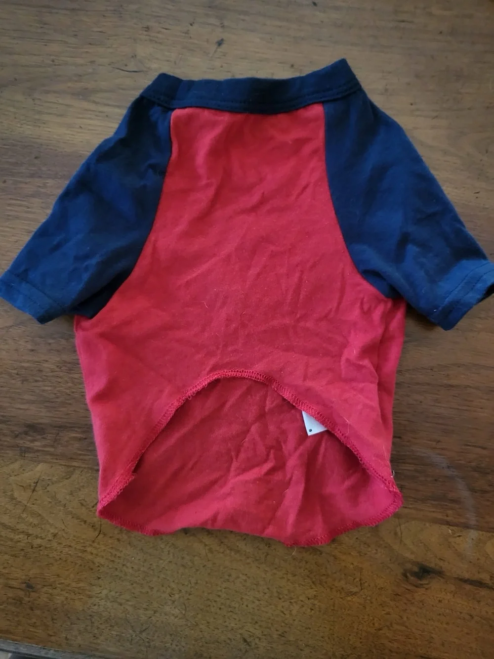 American Apparel Big Bear California Dog T-Shirt Red Navy Size S
